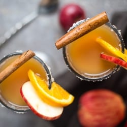 Bourbon Spiked Hot Apple Cider